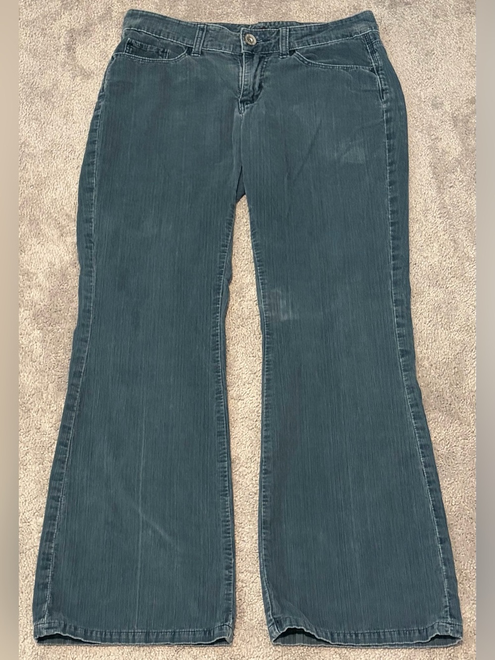 Lee Pants Women’s 10M Blue Corduroy One True Fit Lower On The Waist Size 32x31